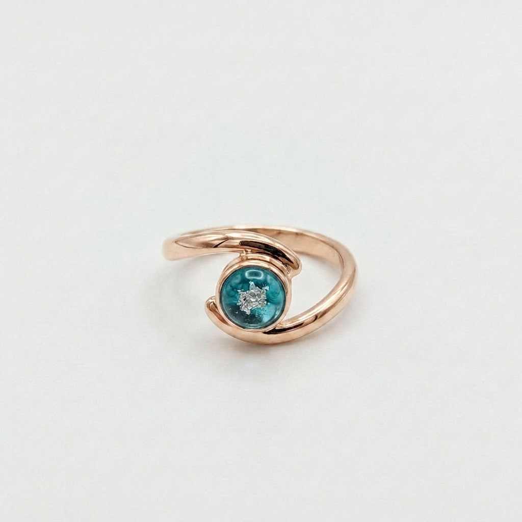 Cwtch Ring Ashes in Glass