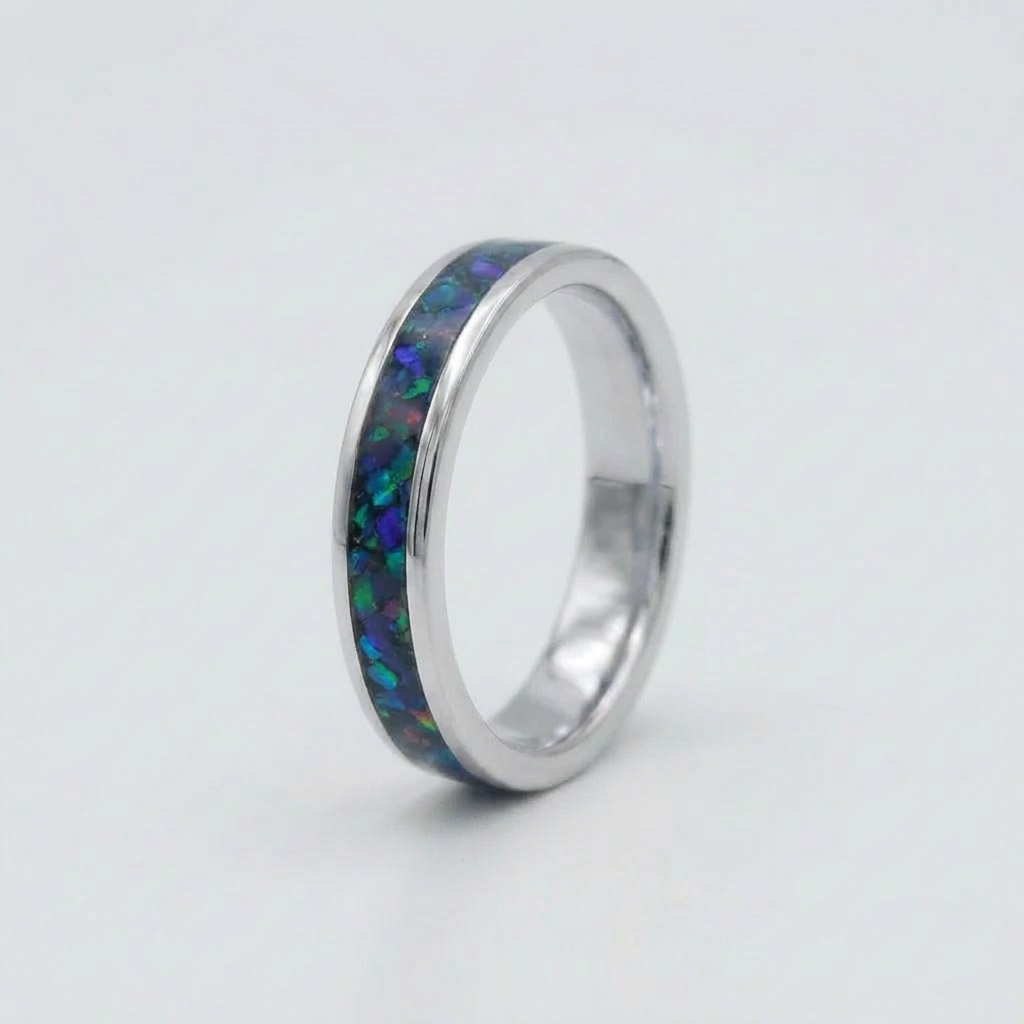 Inlay Ashes Memorial Ring