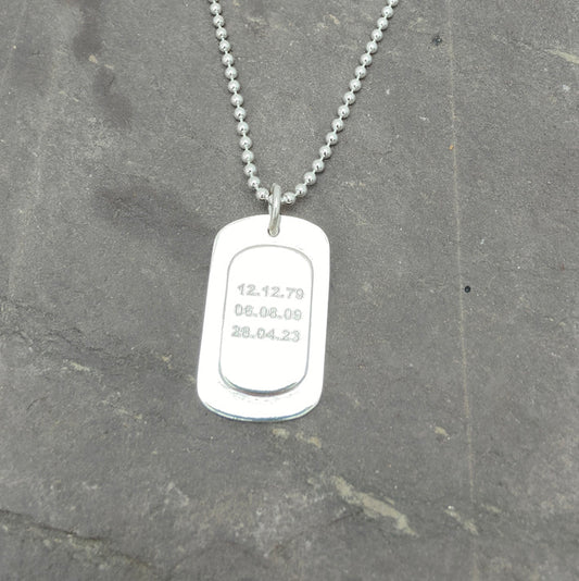 Maverick Hidden Ash Dog Tag Necklace