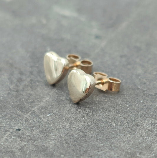 Whisper Heart Stud Earrings