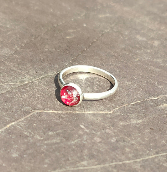 Celestial Ring Ashes in Glass