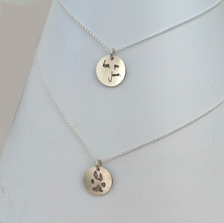 Handwriting Engraving Pendant