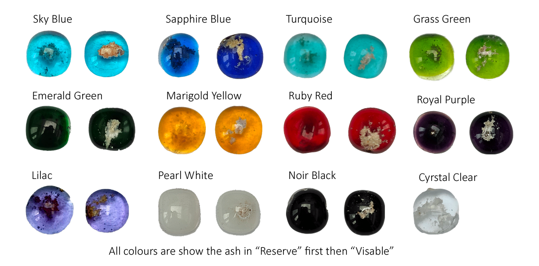 Mettle Ashes in Glass Cufflinks