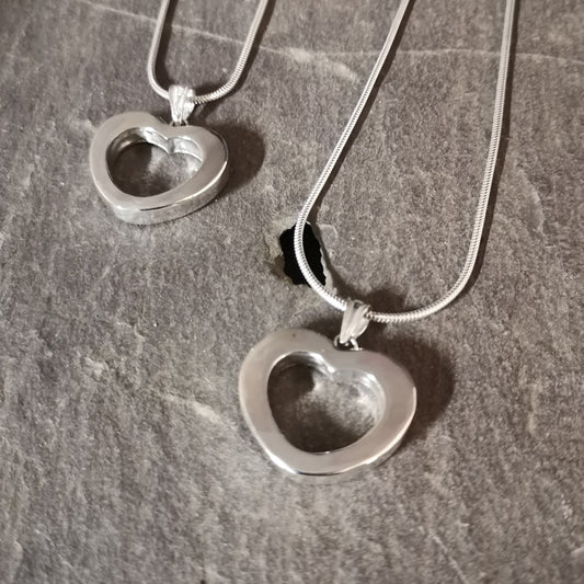 Treasured Heart Filled Ashes Pendant