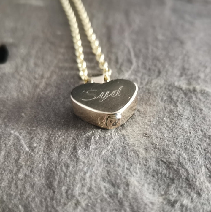 Spirit Heart Filled Ashes Pendant