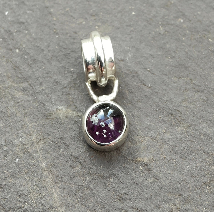 Charming Ashes in Glass Charm