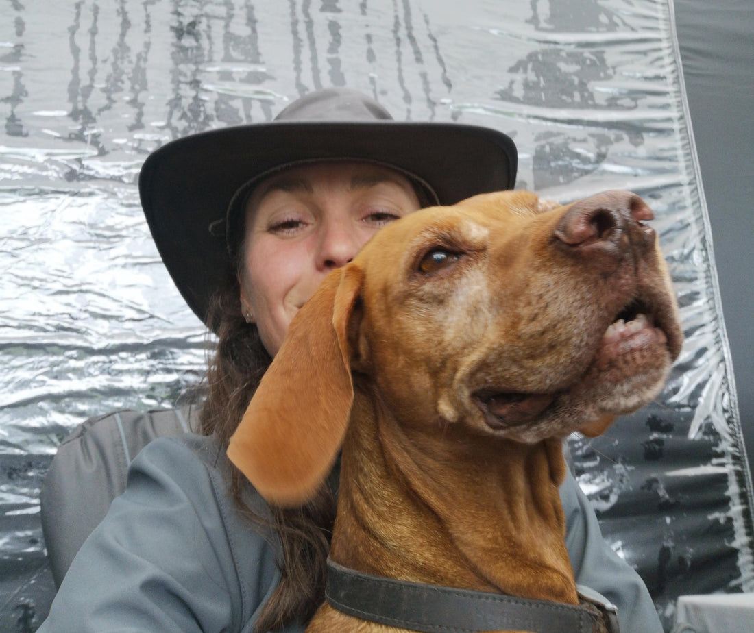 Victoria with her dog Alys