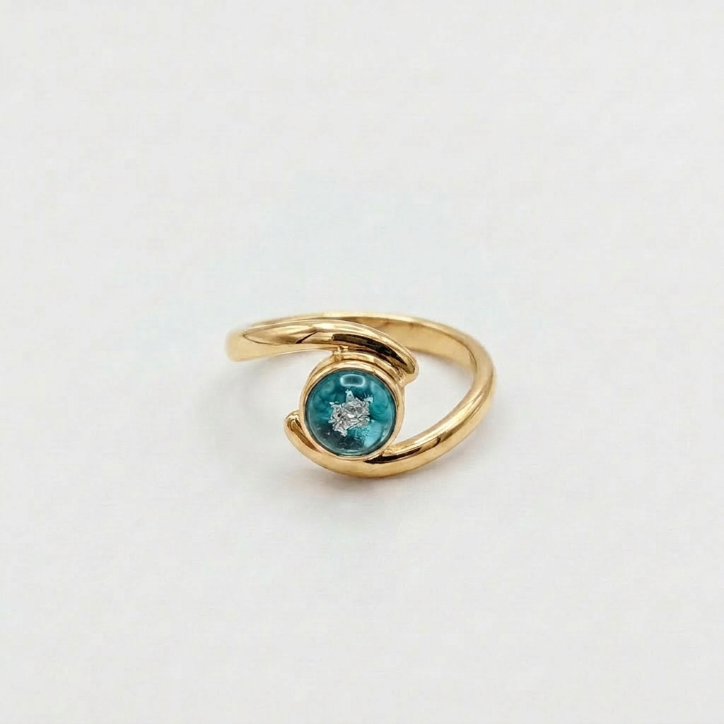 Cwtch Ring Ashes in Glass