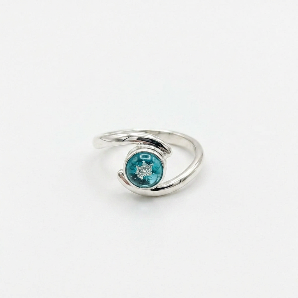 Cwtch Ring Ashes in Glass