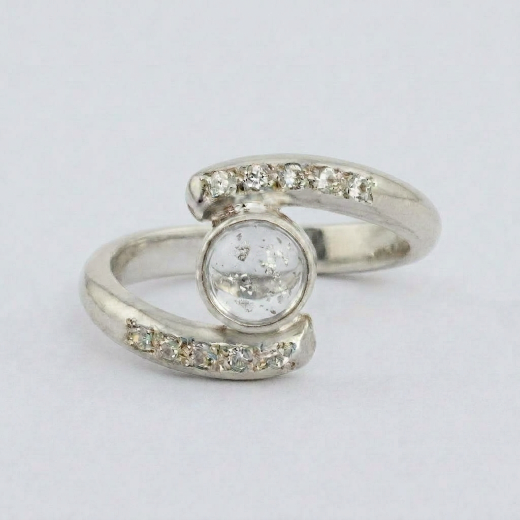 Embrace Ashes in Glass Ring
