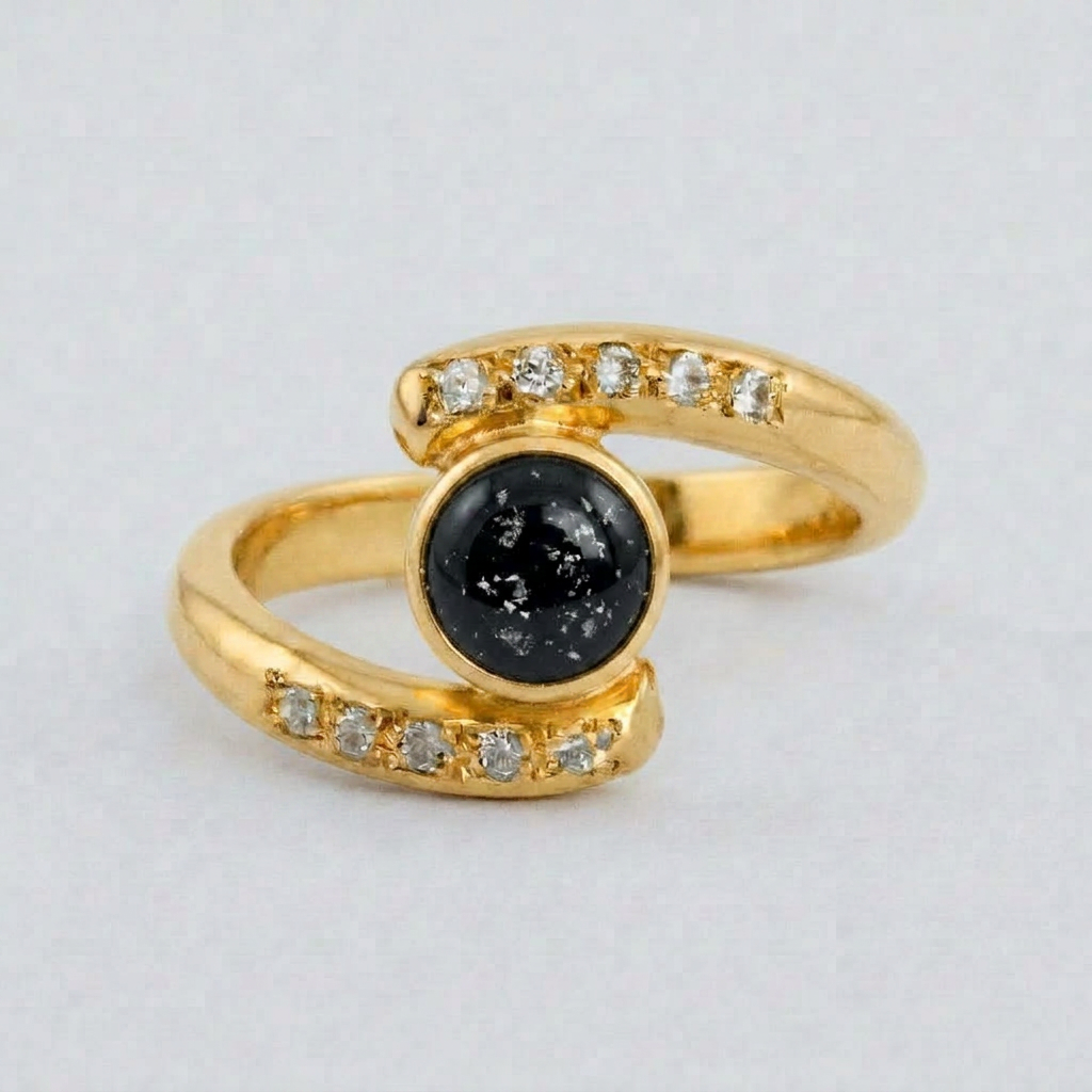 Embrace Ashes in Glass Ring