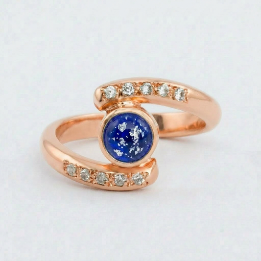 Embrace Ashes in Glass Ring