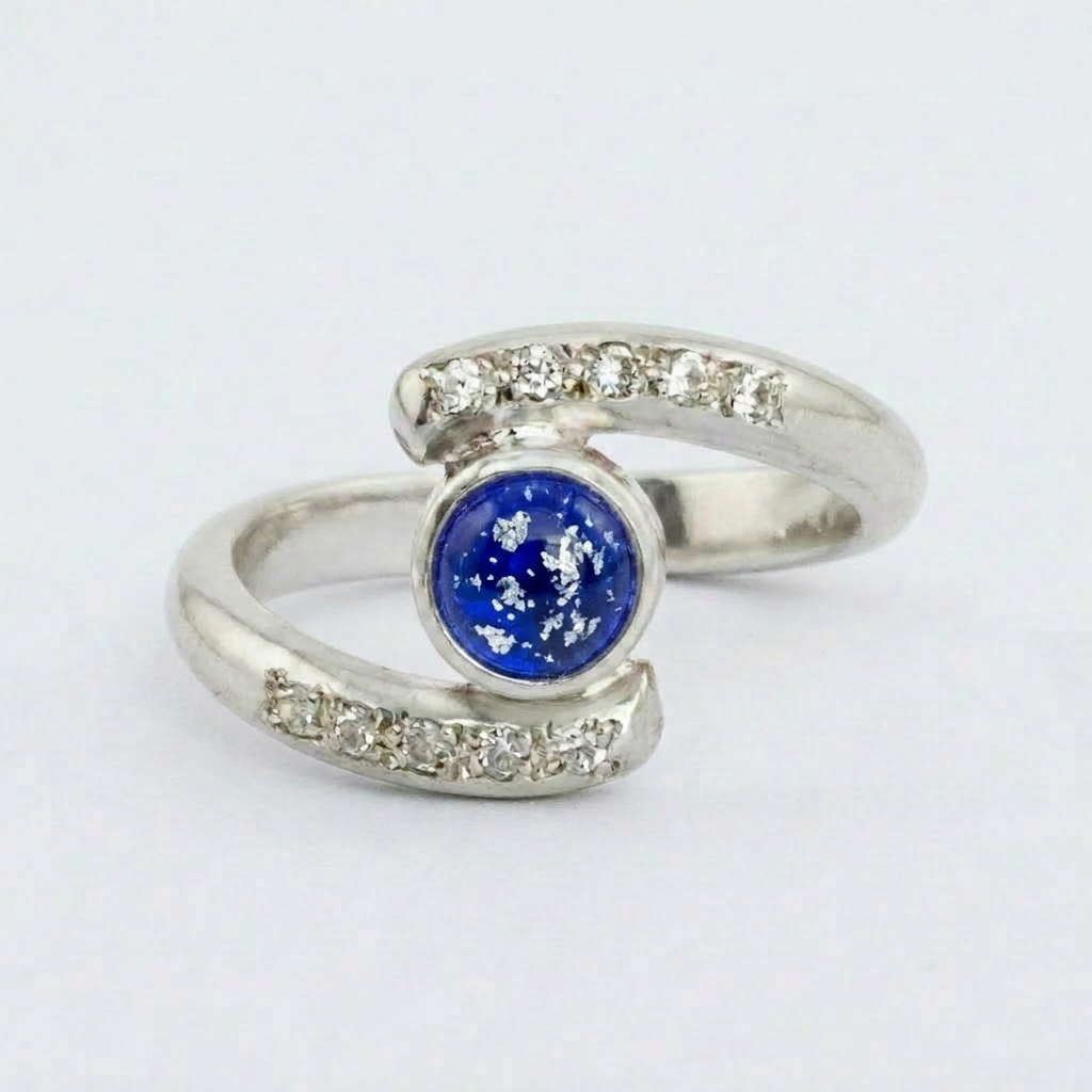 Embrace Ashes in Glass Ring