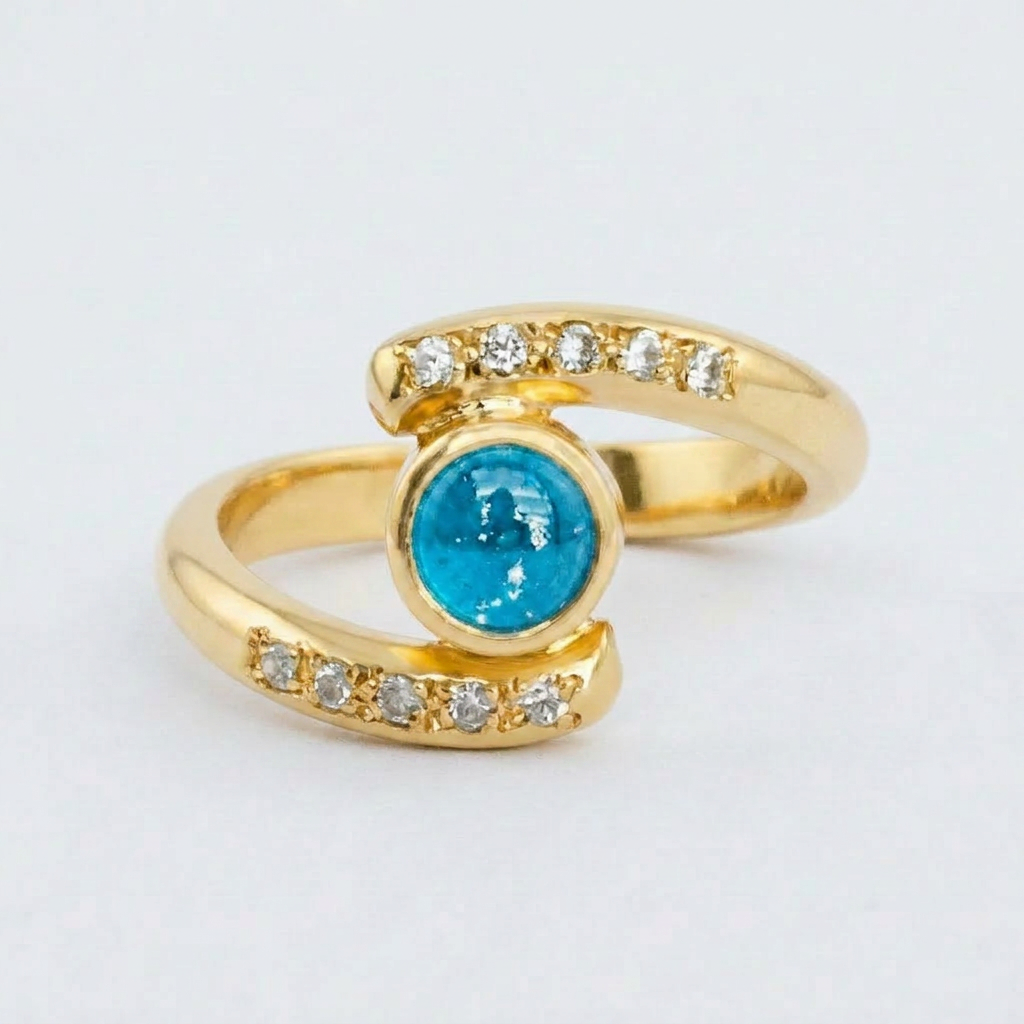 Embrace Ashes in Glass Ring