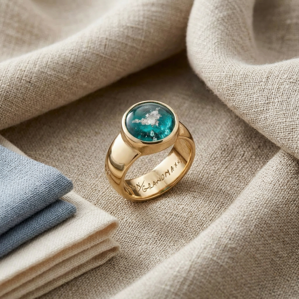 Fortitude Ashes in Glass Ring