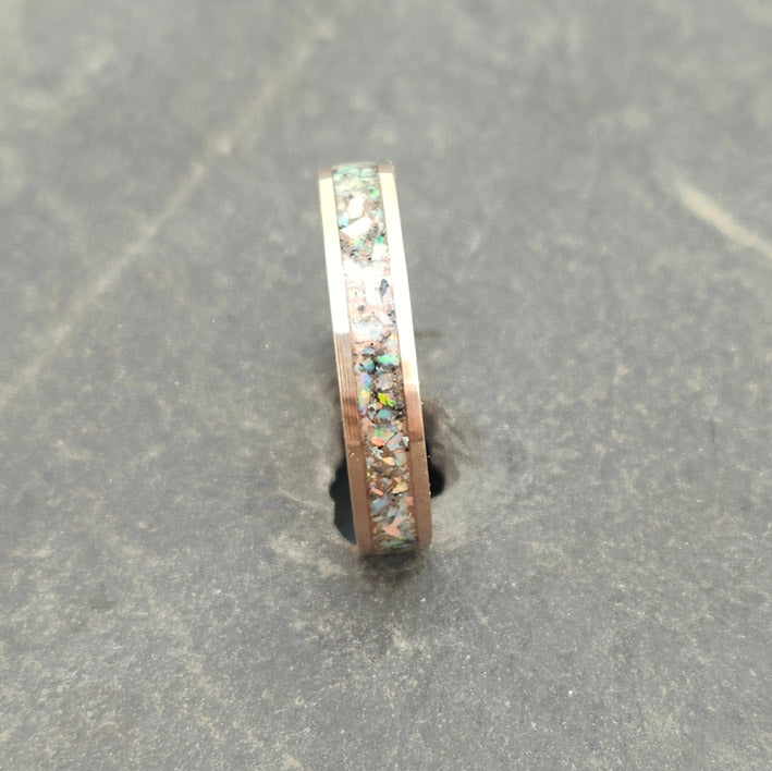 Inlay Ashes Memorial Ring