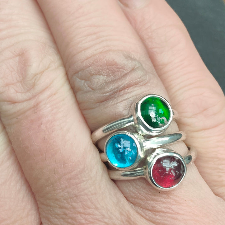 Purity Ashes in Glass Ring