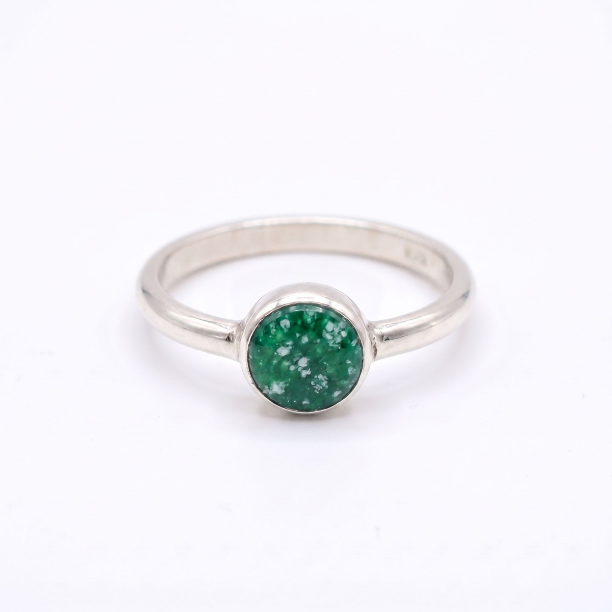 Purity Ashes in Glass Ring