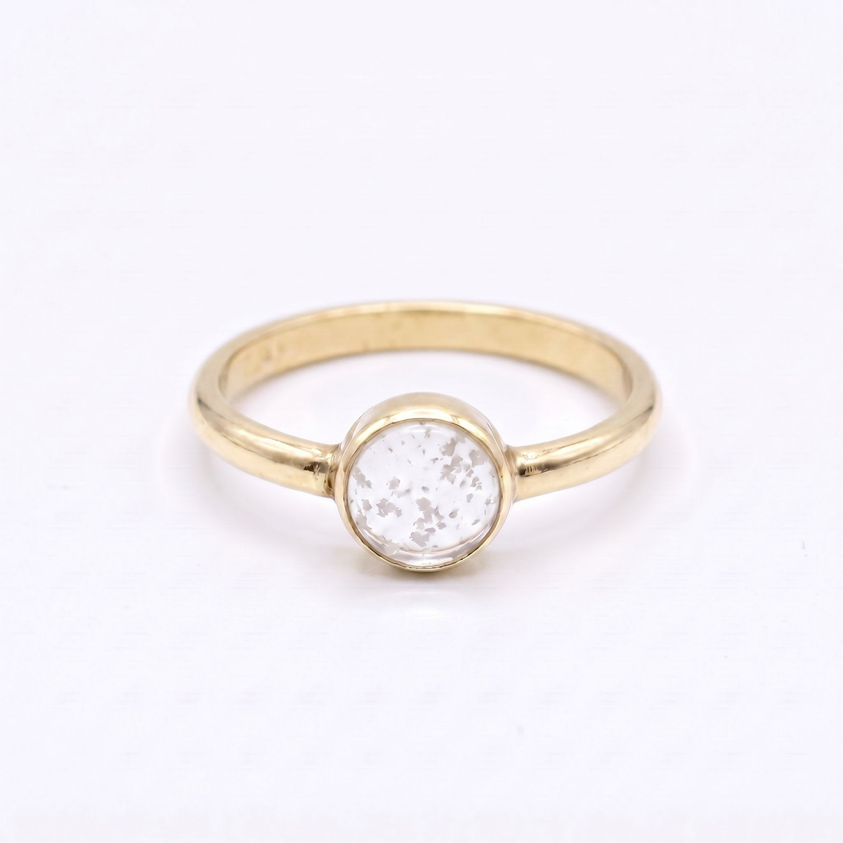 Purity Ashes in Glass Ring