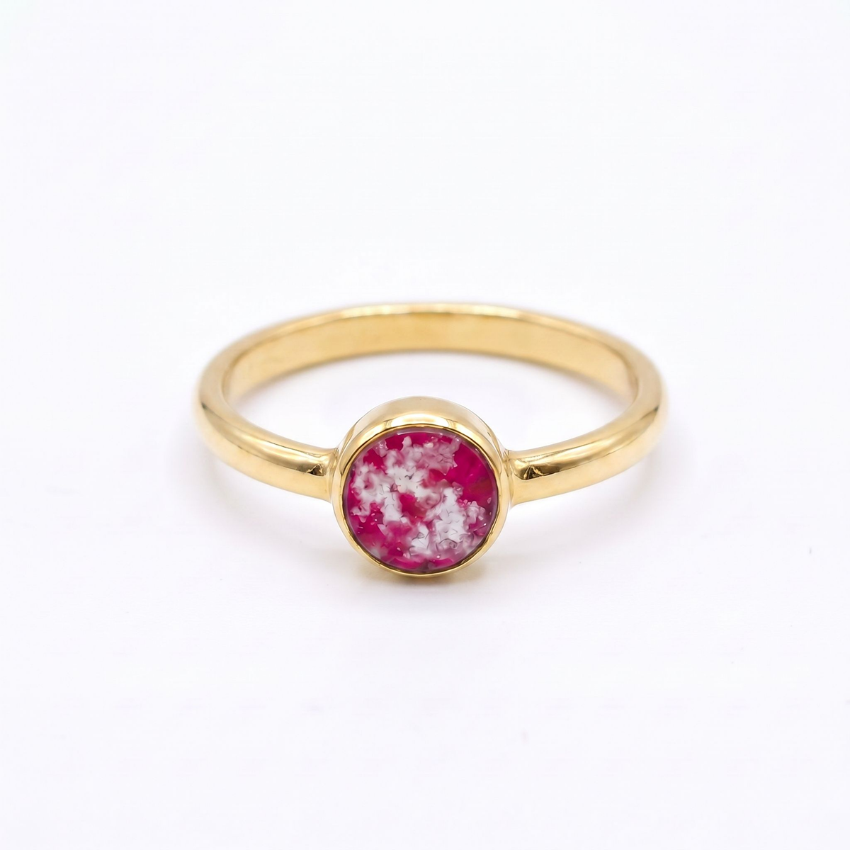 Purity Ashes in Glass Ring