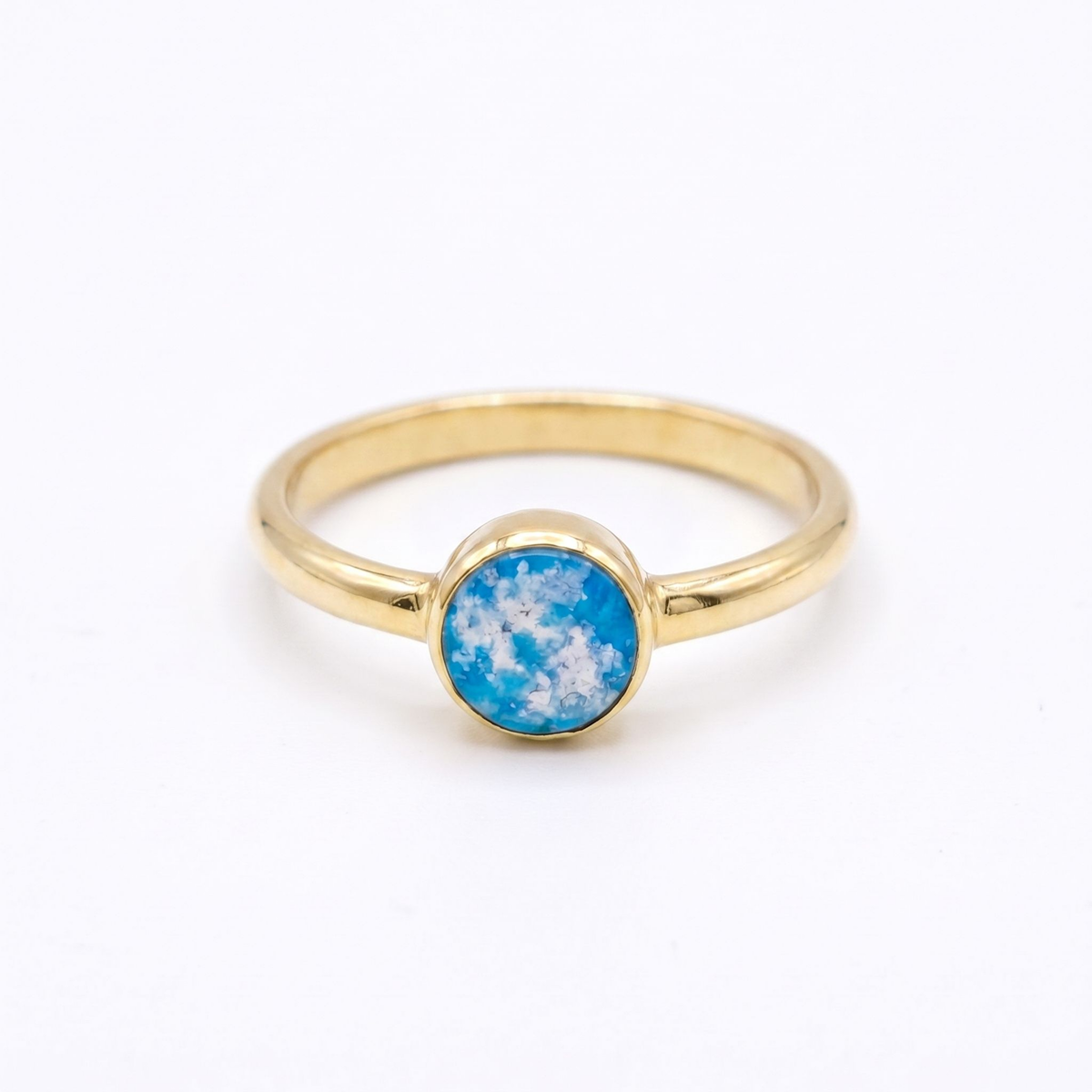 Purity Ashes in Glass Ring