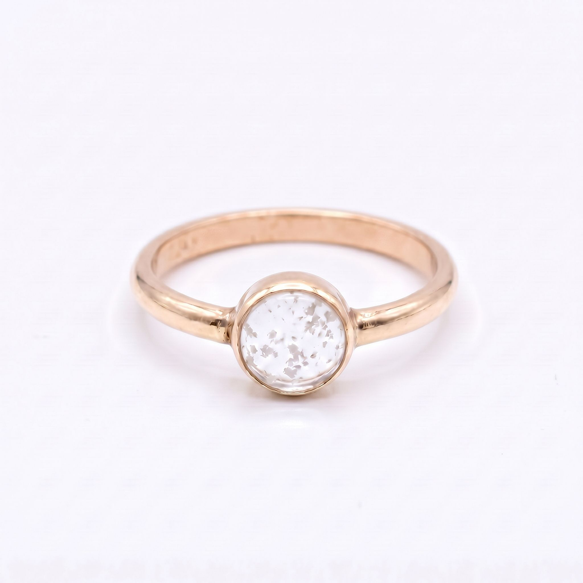 Purity Ashes in Glass Ring