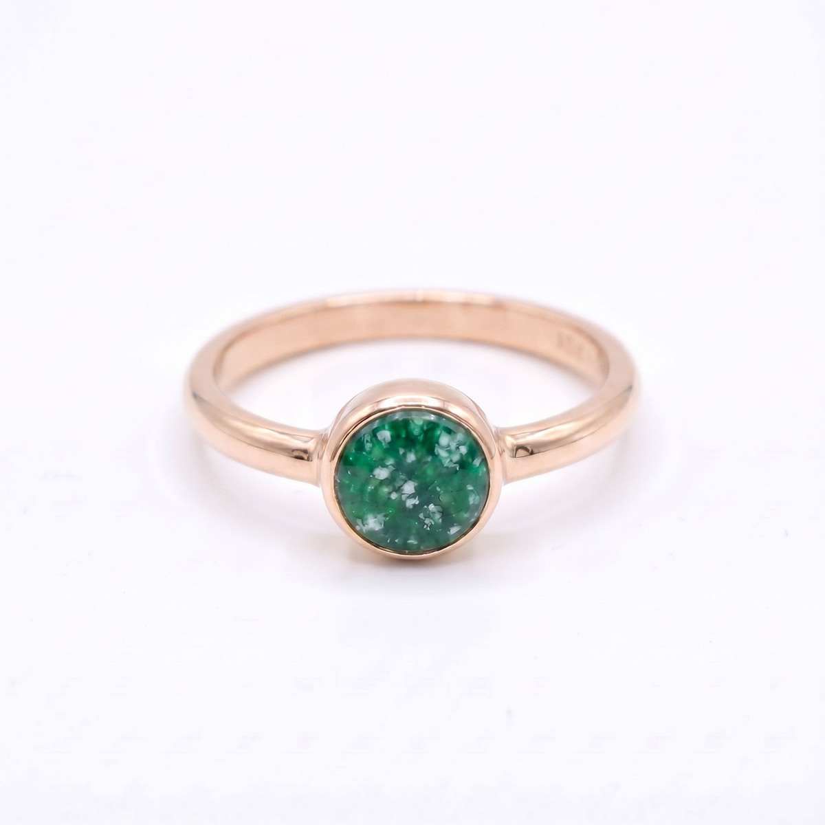 Purity Ashes in Glass Ring