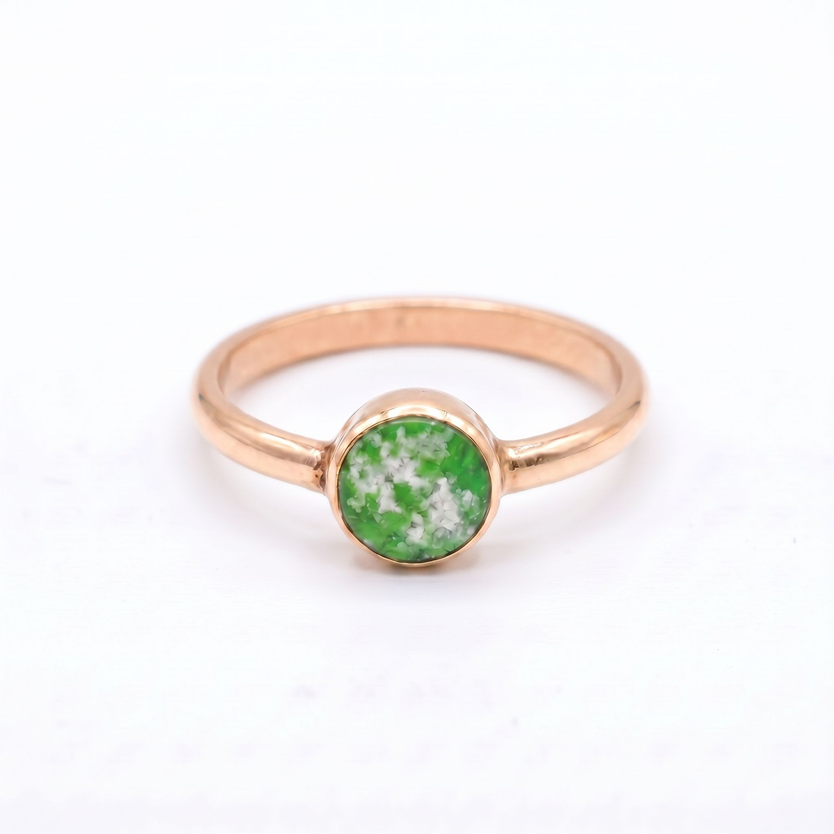 Purity Ashes in Glass Ring