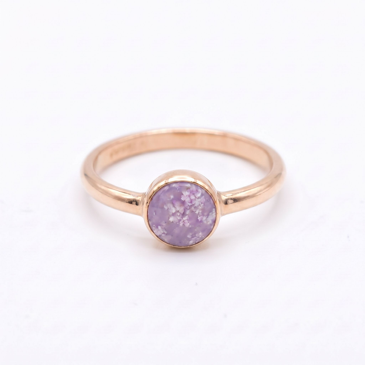 Purity Ashes in Glass Ring