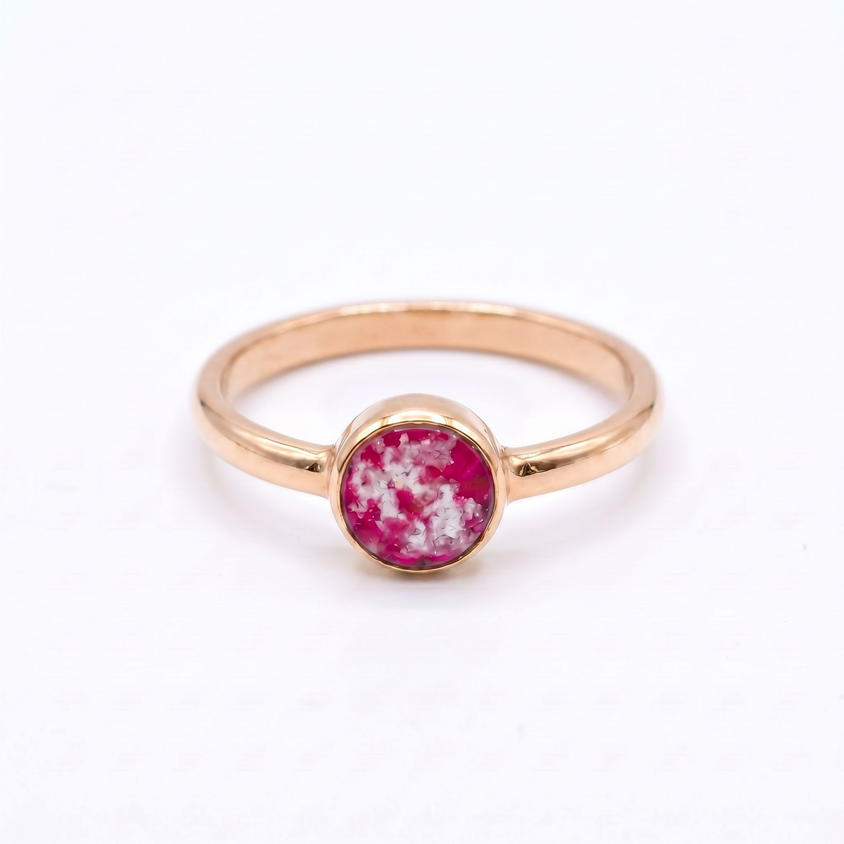 Purity Ashes in Glass Ring