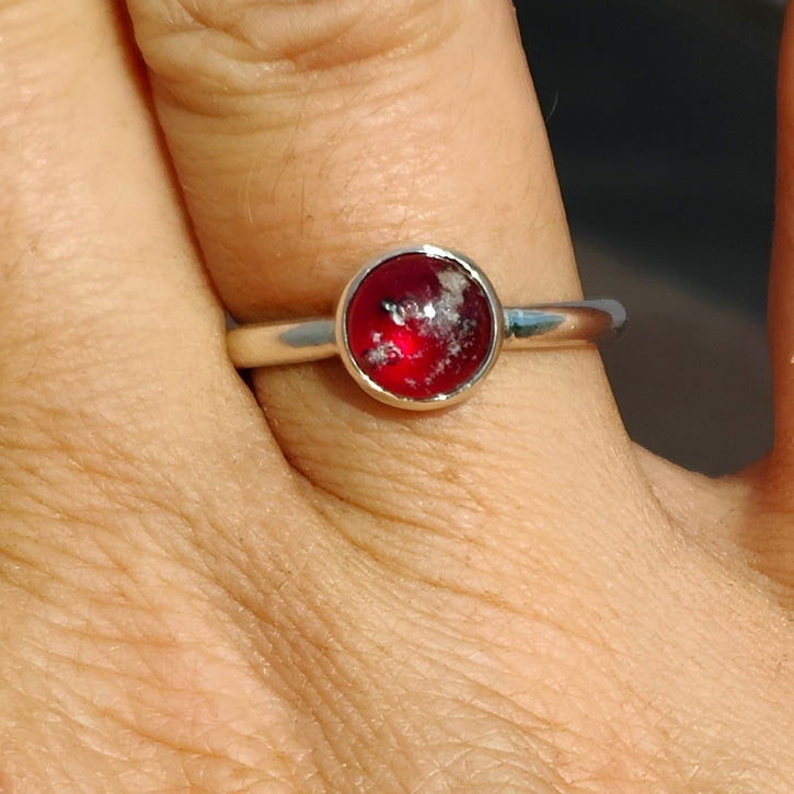 Celestial Ring Ashes in Glass