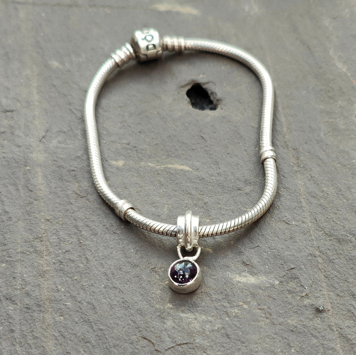 Charming Ashes in Glass Charm