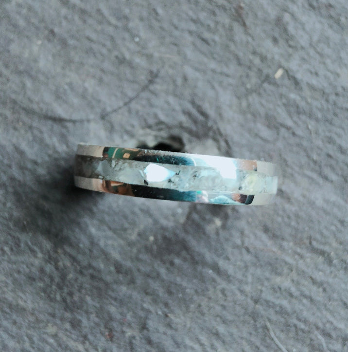 Inlay Ashes Memorial Ring