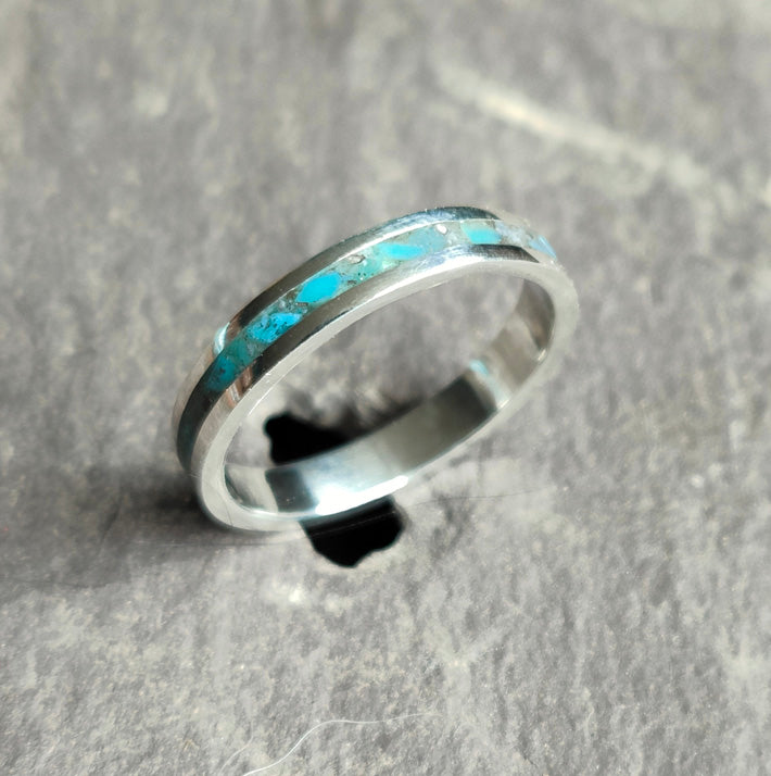 Inlay Ashes Memorial Ring